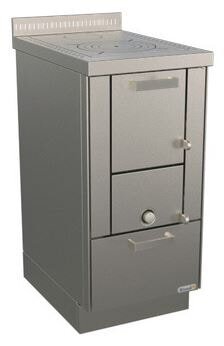 Holzherd Rizzoli - Serie RE ohne Backofen - RE 40 - 7,4 kW - Standard Edelstahl