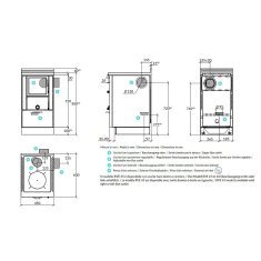 Holzherd Rizzoli - Serie RVE ohne Backofen - RVE 45 - 7 kW - Epoka