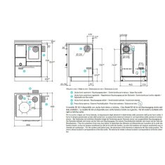 Holzherd Rizzoli - Serie RE mit Backofen - RE 60 - 8 kW - Epoka