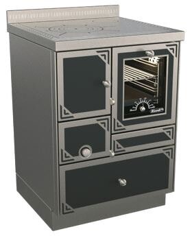 Holzherd Rizzoli - Serie RE mit Backofen - RE 60 - 8 kW - Epoka