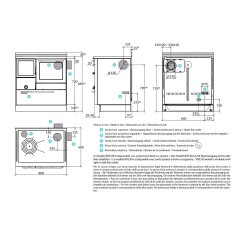 Holzherd Rizzoli - Serie RVE mit Backofen - RVE 80 - 8 kW - Epoka