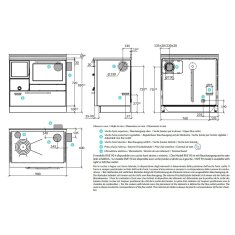 Holzherd Rizzoli - Serie RVE mit Backofen - RVE 90 - 8 kW - Variant