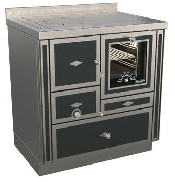 Holzherd Rizzoli - Serie RI mit Backofen - RI 80 - 8  kW - Epoka