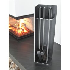 Kaminbesteck Red Anvil - Jazz 3 - Mattschwarz