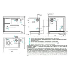 Holzherd Rizzoli - Serie RI mit Backofen - RI 90 - 8  kW - Epoka