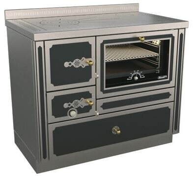 Holzherd Rizzoli - Serie RI mit Backofen - RI 100 - 8  kW - Epoka