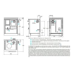 Holzherd Rizzoli - Serie RVI mit Backofen - RVI 70 - 8  kW -  Variant