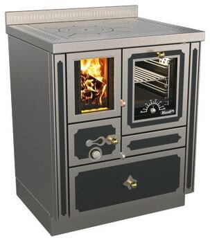 Holzherd Rizzoli - Serie RVI mit Backofen - RVI 70 - 8 kW - Epoka