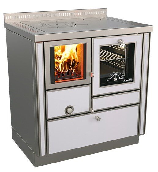 Holzherd Rizzoli - Serie RVI mit Backofen - RVI 80 - 8  kW - Variant