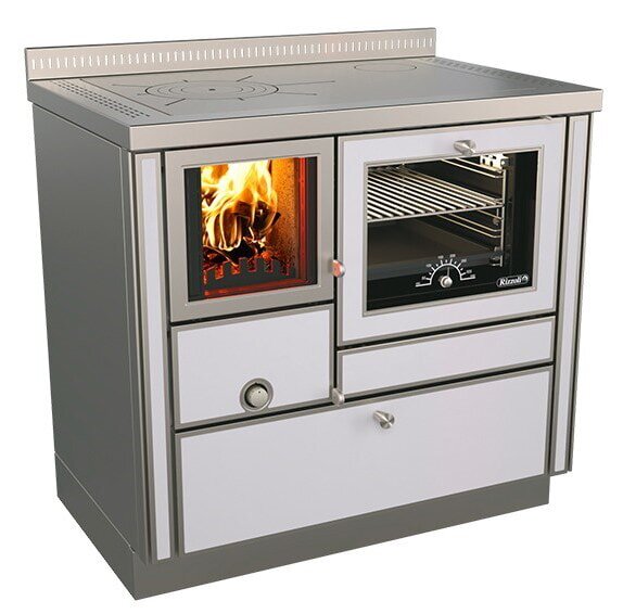 Holzherd Rizzoli - Serie RVI mit Backofen - RVI 90 - 8 kW - Variant