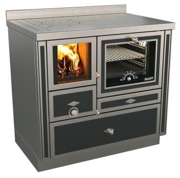 Holzherd Rizzoli - Serie RVI mit Backofen - RVI 90 - 8 kW - Epoka