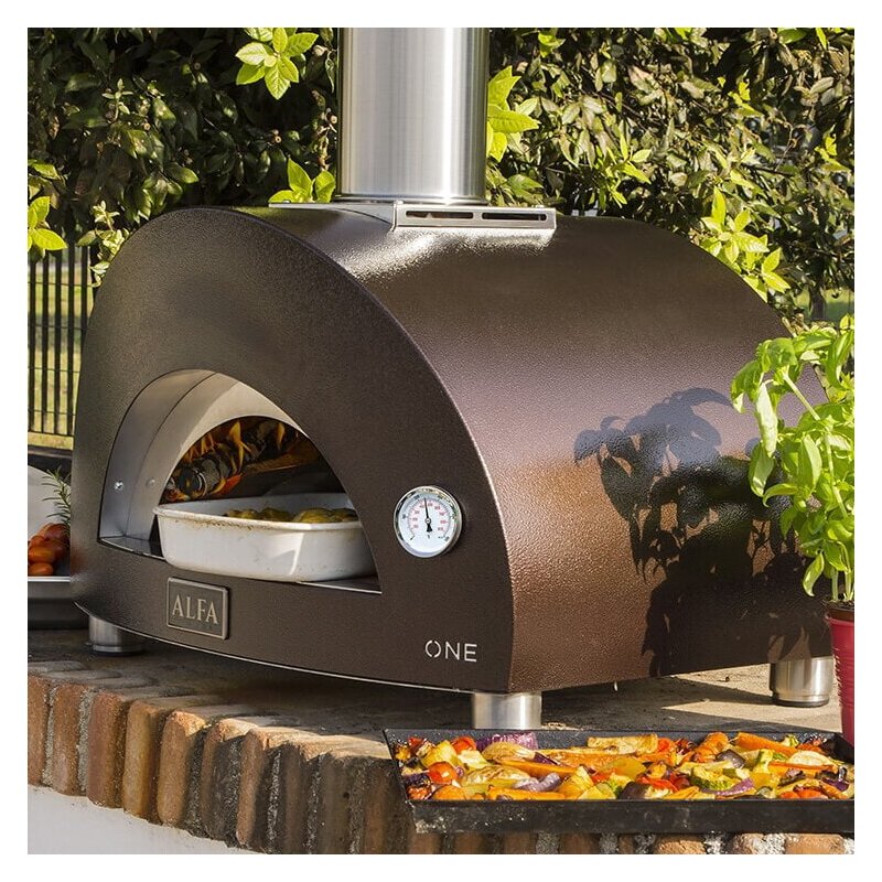 Pizza Holzofen Alfa Forni Moderno - One in Kupfer