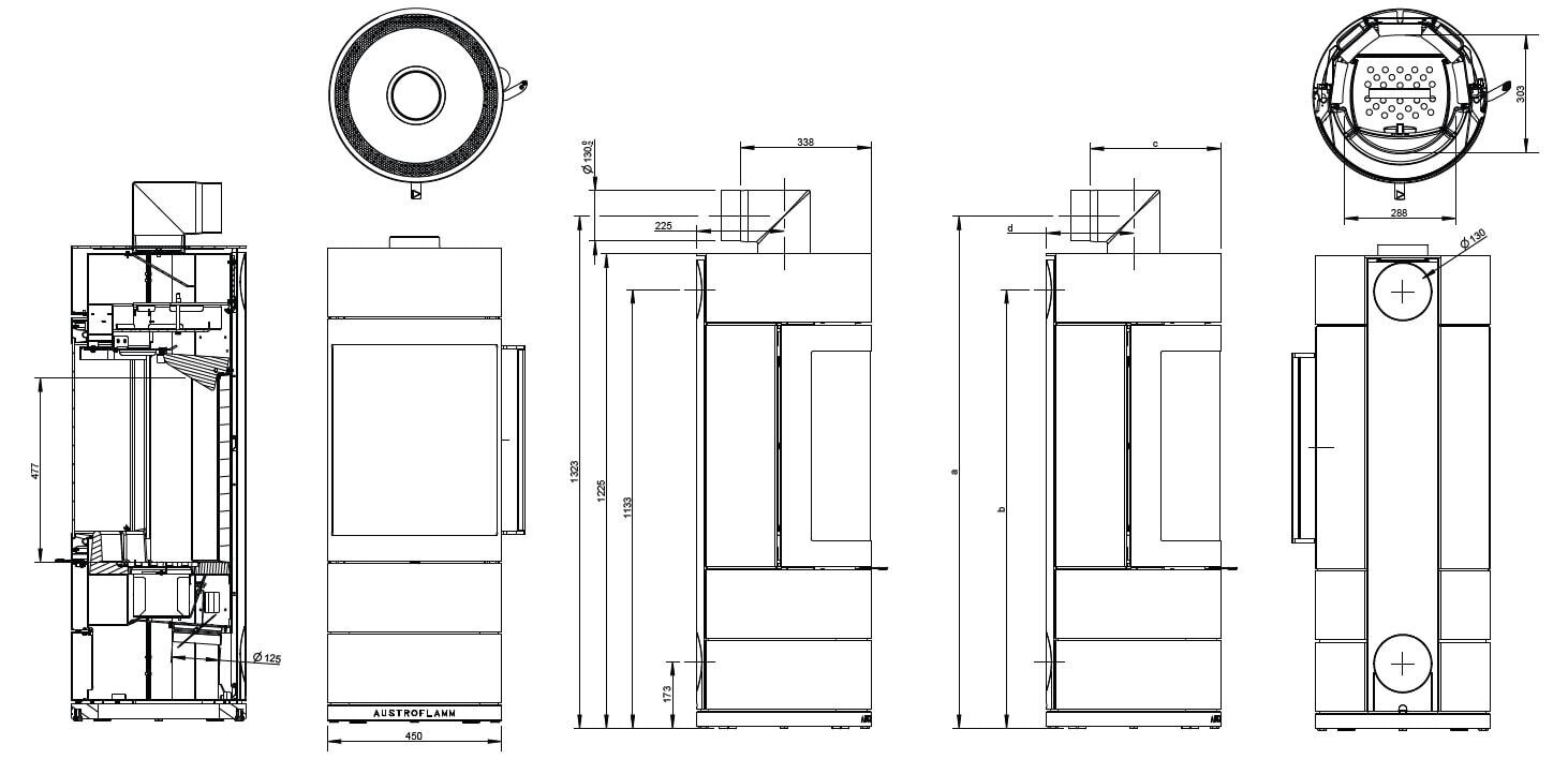 Kaminofen Austroflamm Lux - 7 kW