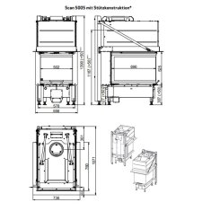 Kamineinsatz SCAN 5005 FRL - 10 kW