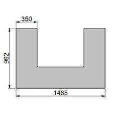 SCAN Vorlegeplatte, Glas, klein für Scan 5004-S (...