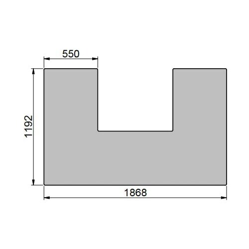 SCAN Vorlegeplatte, Glas, groß für Scan 5004-S...