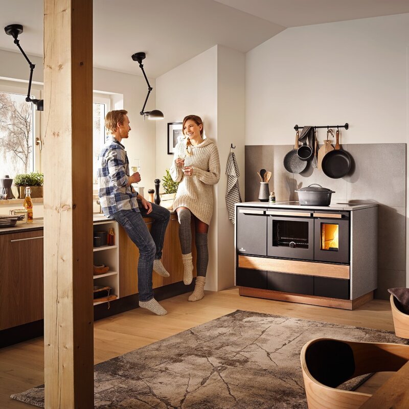 Küchenherd Lohberger Dachstein - Alpin mit Warmhaltefach - 6 kW