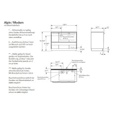 K&uuml;chenherd Lohberger Dachstein - Alpin mit Warmhaltefach - 6 kW