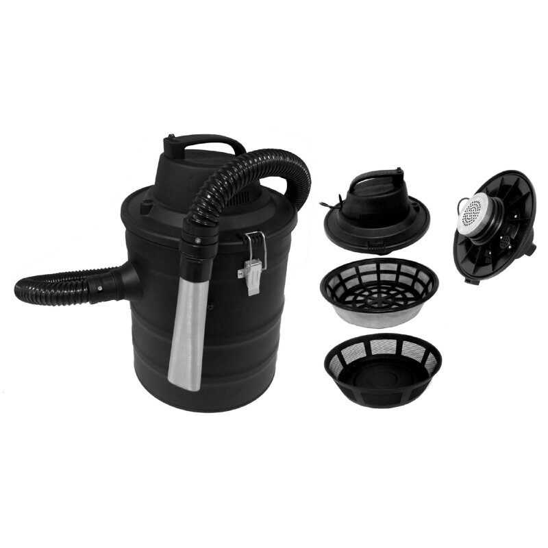 Aschesauger mit Motor, 18 Liter Fassungsvermögen, 1.200 Watt