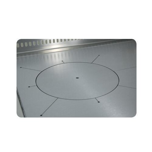 Herdplatte aus Stahl - mit Kochlochdeckel für IZH