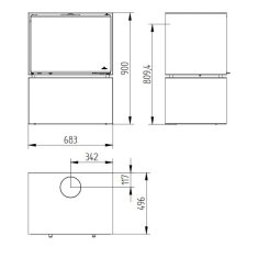 Kaminofen Jydepejsen Zeta Freestanding - 7,4 kW