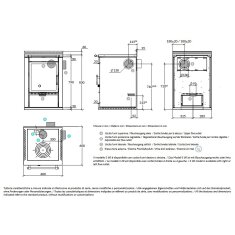 Holzherd Rizzoli - Serie S ohne Backofen - S 60 - 7,5 kW - Classica