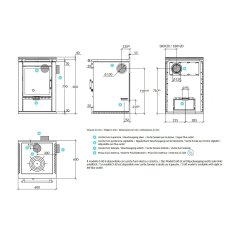 Holzherd Rizzoli - Serie S ohne Backofen - S 60 - 7 kW - Moderna