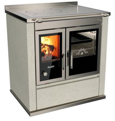 Holzherd Rizzoli - Serie S mit Backofen - S 80 - 9,7 kW - Moderna