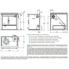 Holzherd Rizzoli - Serie S mit Backofen - S 90 - 9,7 kW - Moderna