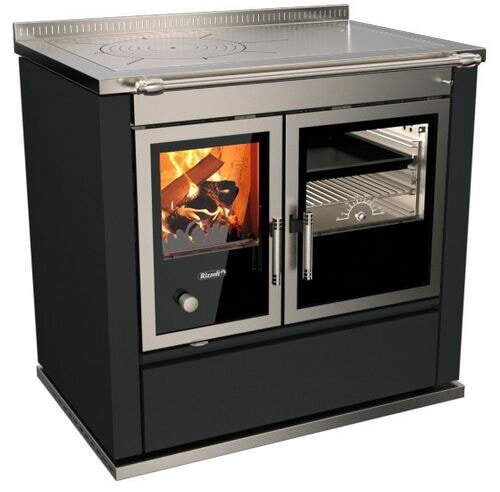 Holzherd Rizzoli - Serie S mit Backofen - S 90 - 9,7 kW - Moderna