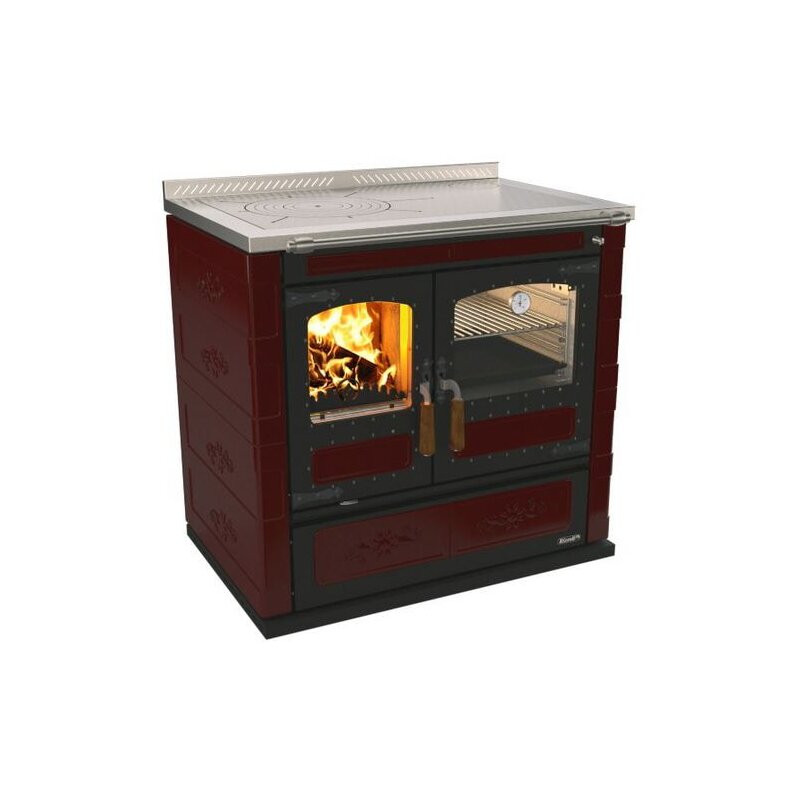 Holzherd Rizzoli - Serie L mit Backofen - L 90 - Rustik - 10 kW