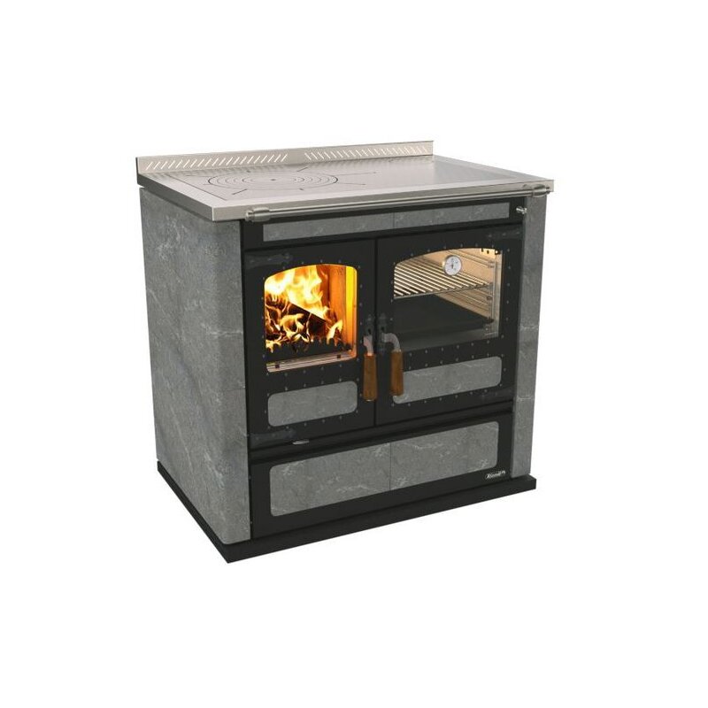 Holzherd Rizzoli - Serie L mit Backofen - L 90 - Rustik - 9,7 kW