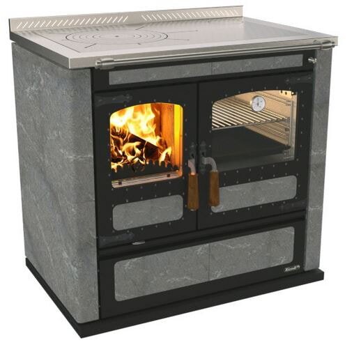Holzherd Rizzoli - Serie L mit Backofen - L 90 - Rustik - 9,7 kW