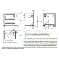 Holzherd Rizzoli - Serie MZ mit Backofen - MZ 80  - 8 kW