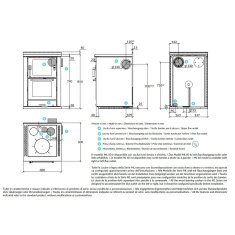 Holzherd Rizzoli - Serie ML mit Backofen - ML 60 Standard - 8 kW