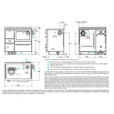 Zentralheizungsherd Rizzoli - Serie RTE mit Backofen - RTE 90 - Variant - 22 kW