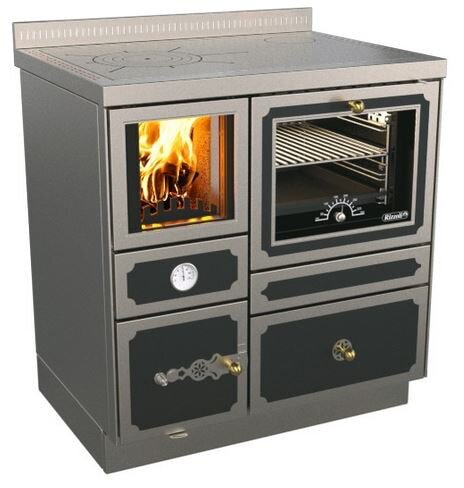 Zentralheizungsherd Rizzoli - Serie RTVE mit Backofen - RTVE 80 - Epoka - 22 kW