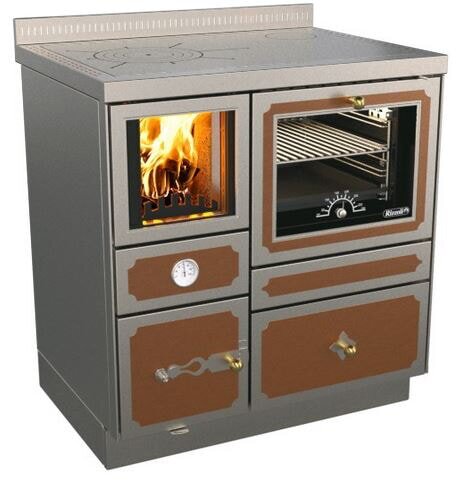 Zentralheizungsherd Rizzoli - Serie RTVE mit Backofen - RTVE 80 - Epoka - 22 kW