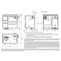 Zentralheizungsherd Rizzoli - Serie RTVE mit Backofen - RTVE 90 - Variant - 22 kW