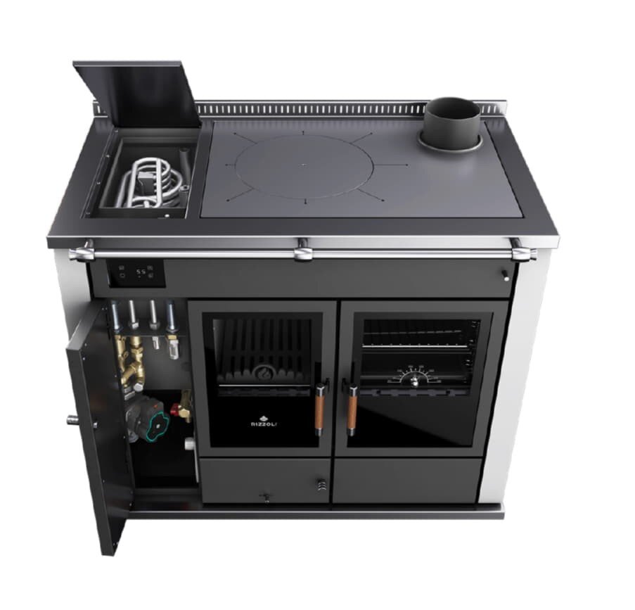 Zentralheizungsherd Rizzoli - Serie STP mit Backofen - Classica - 30 kW