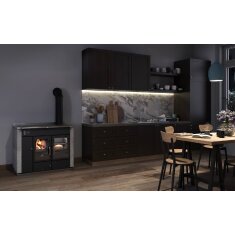 Zentralheizungsherd Rizzoli - Serie STP mit Backofen - Rustik - 30 kW