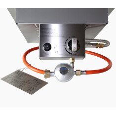 Firestar Einbau-Brenner Set - eckig - Gasbrenner und Glasaufsatz