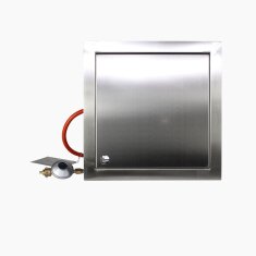 Firestar Einbau-Brenner Set - eckig - Gasbrenner und Glasaufsatz