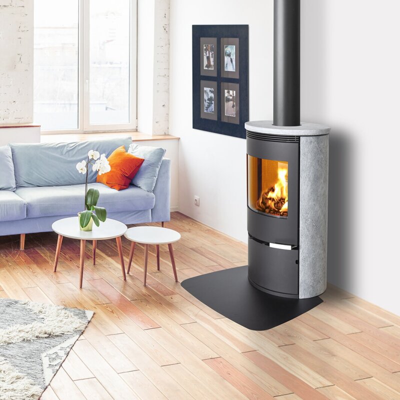 Kaminofen ILD 11 Eco Serpentinstein - 6,5 kW - Schwarz