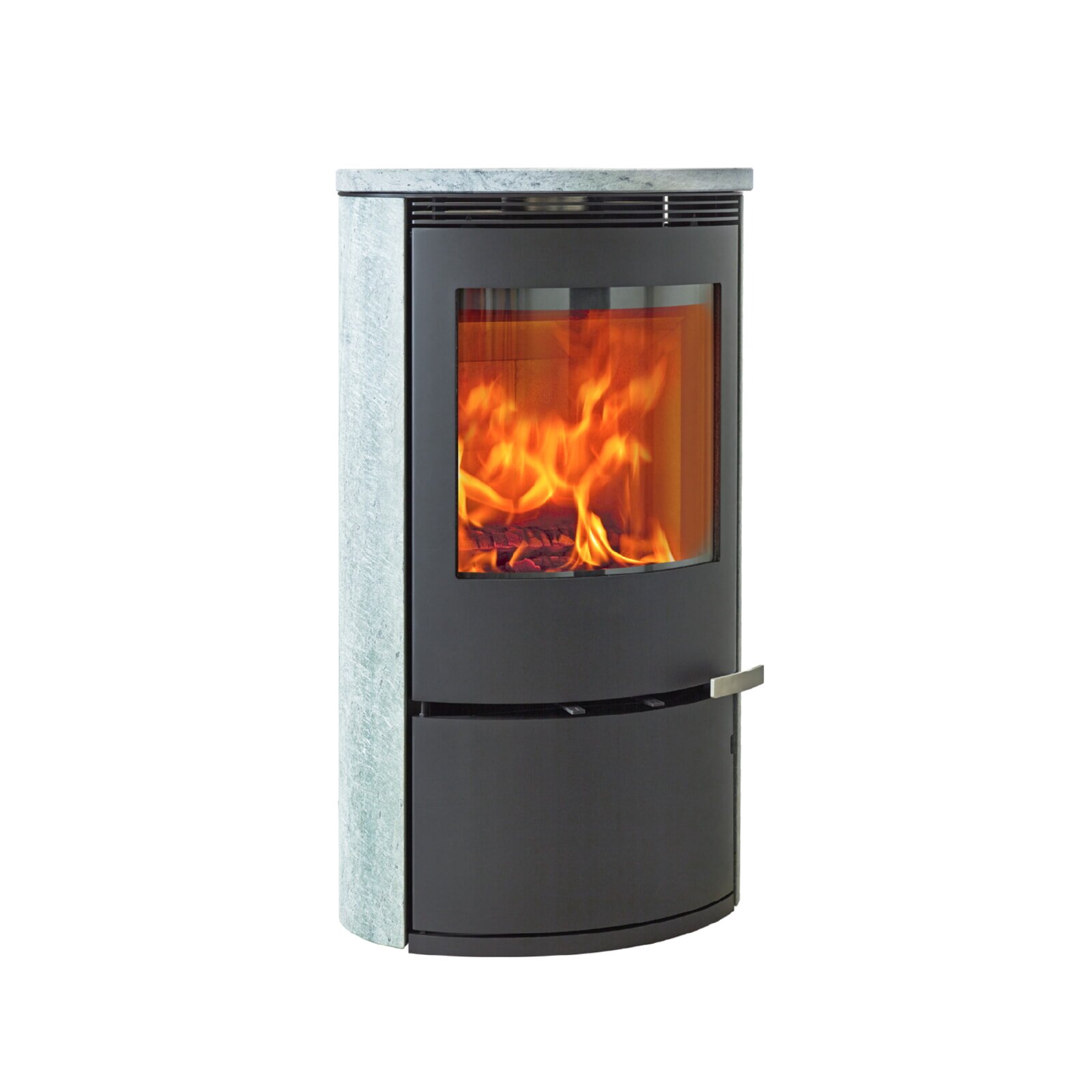 Kaminofen ILD 11 Eco Serpentinstein - 6,5 kW - Schwarz