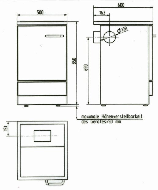 Wamsler Küchenherd / Beistellherd K155 - 5 kW