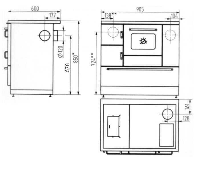 Wamsler Küchenherd K138 CL - 7 kW