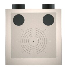 Rizzoli Rauchausgang - Stahlplatte - Mehrfachanschluss...