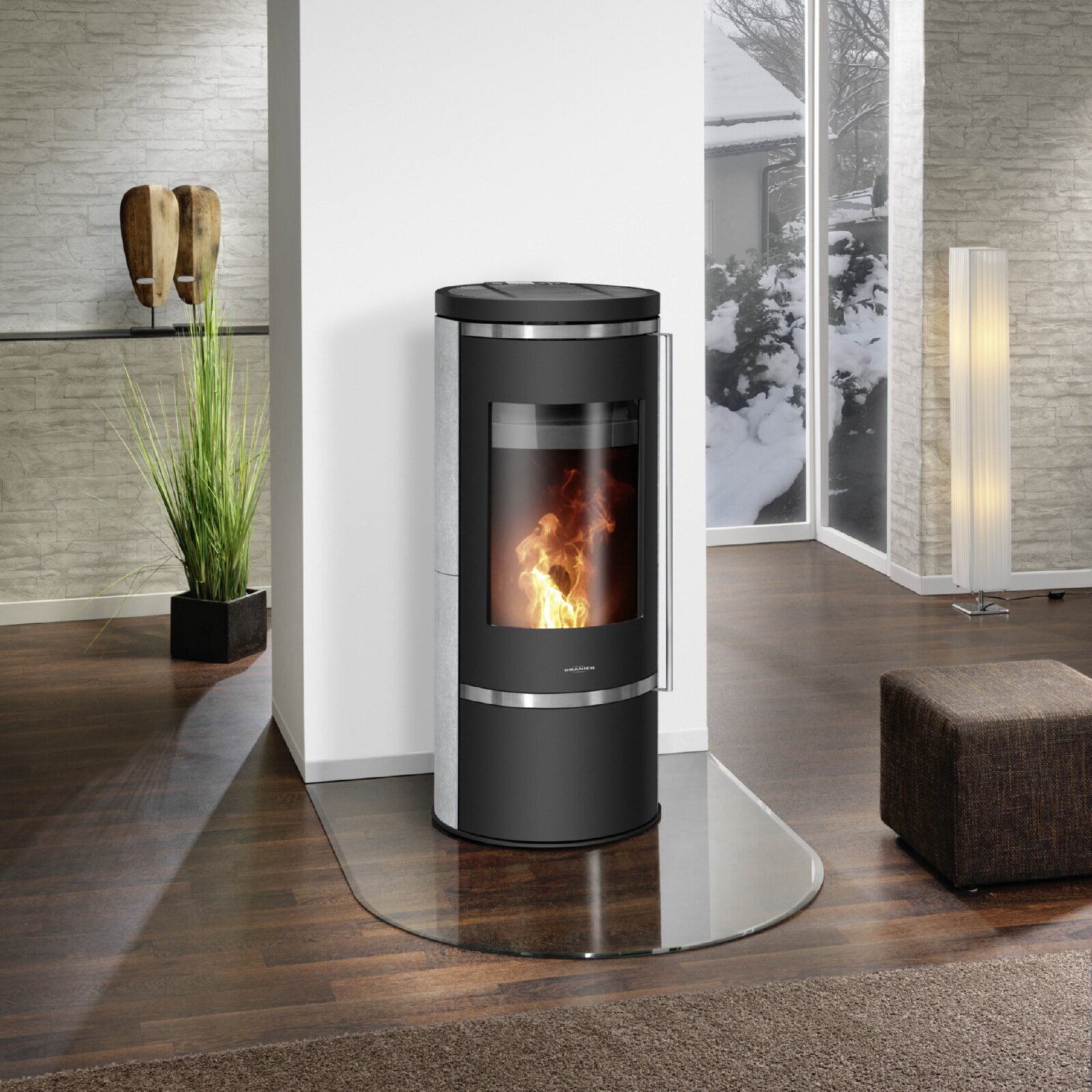 wassergeführter Pelletofen Oranier Carus Aqua 2.0 - 10 kW