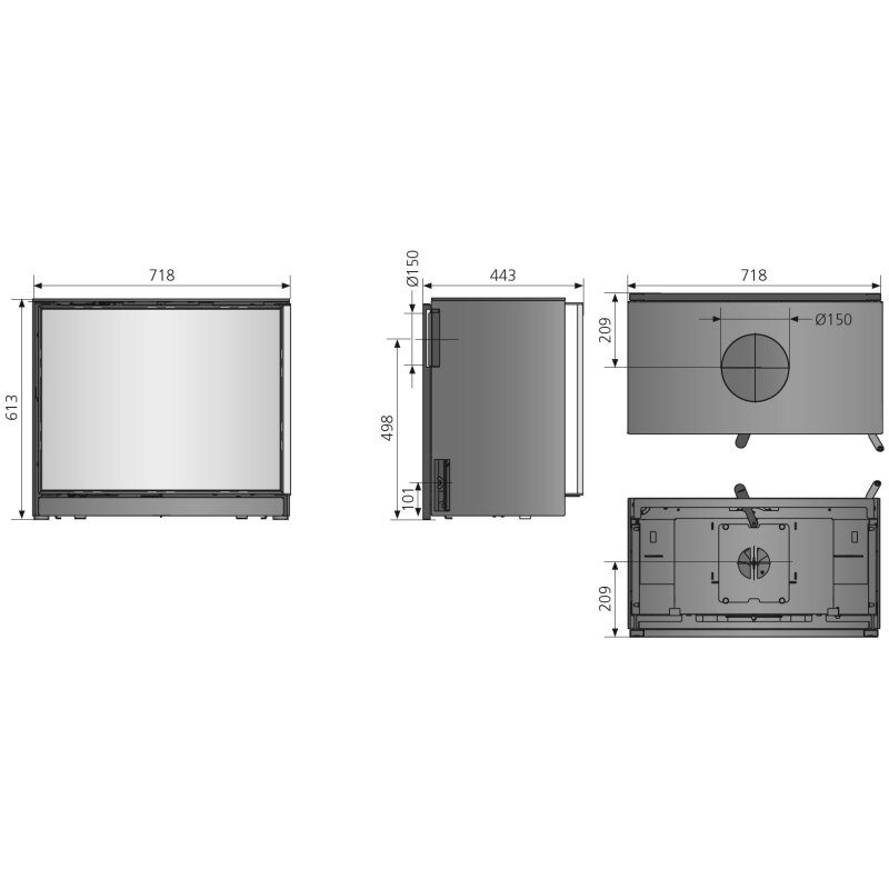 Kaminofen Oranier Ziva - 6,5 kW